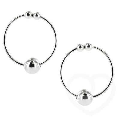 Nippelringe mit Kugeln (Doppelpack)