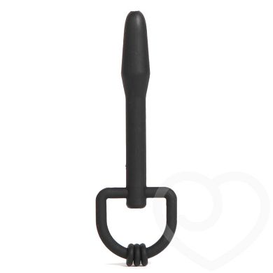 Master Series Cum-Thru Penisplug mit D-Ring aus Silikon