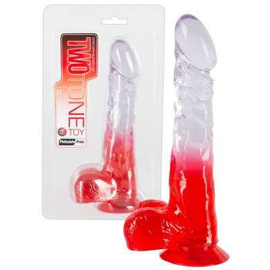 21 x 3,7 cm Twotone 8 Inch Dildo red