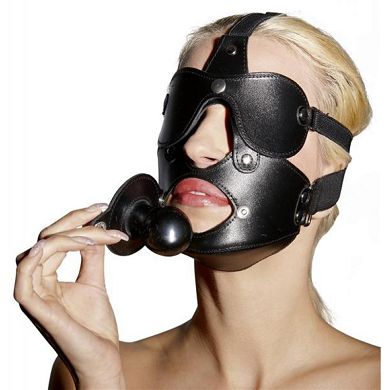 Leder-Maske mit Knebel
