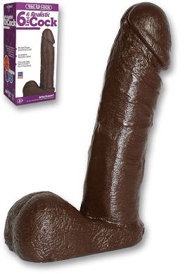 16 x 4 cm Vac-U-Lock Realistic black Cock
