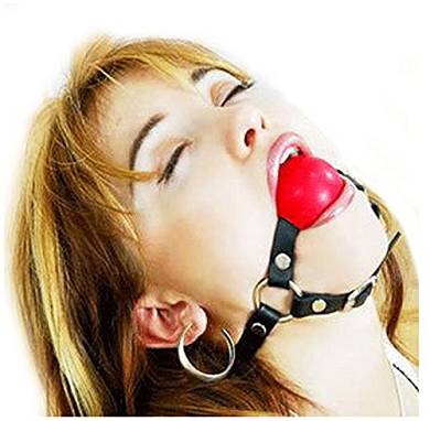 Demarkt Halsband fetisch mit Mundknebel S&M Breathable Ball Gag Mundknebel Ballknebel