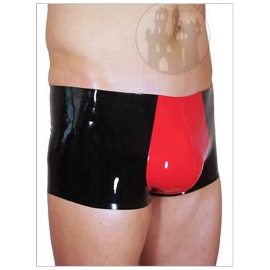 Latex Hipstershort m. Einsatz