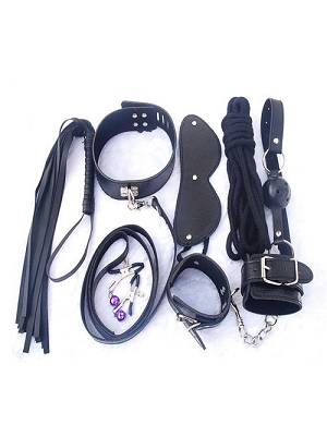 Großes SM Set in Schwarz - 7-teilig