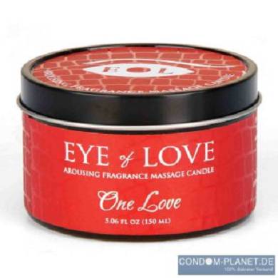 EYE OF LOVE Pheromon-Massage Kerze - One Love 150ml