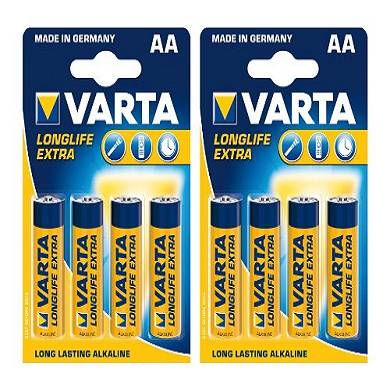 Varta 4106101414 - Batterie-SET 2x 4er-Packung LR6 Mignon AA Longlife
