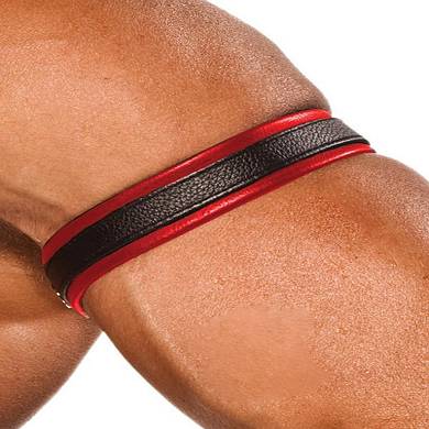 Colt Leather Bicep Strap - Red