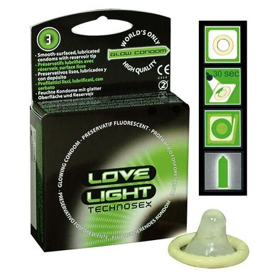 Love Light leuchtendes Kondom 3er