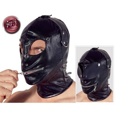 Lederimitat-Fetisch-Maske