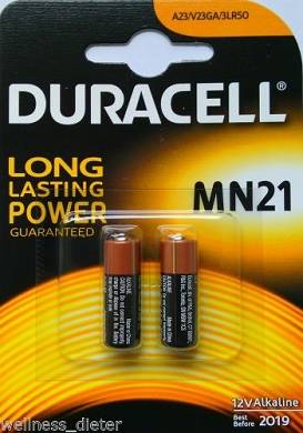 2 x Duracell MN21 MN 21 V23GA A23 NEU Blister 12V