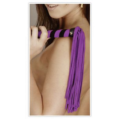Leder Peitsche LILA