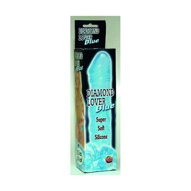 Super Soft Silikon Dildo " Farbe :blau Länge :21.5cm
