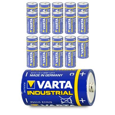 20x Varta Baby C Industrial LR14 MN1400 Batterie 7800 mAh 1,5V Alkaline 20 Stk