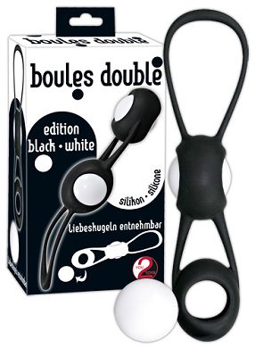Liebeskugeln - Boules Double black/white