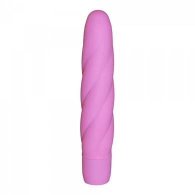 Silikon-Twist Vibrator - 19,7 x 3,7 cm - in Rosa