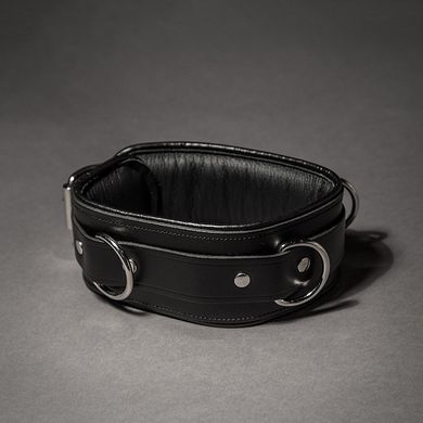 Piped Leather Collar