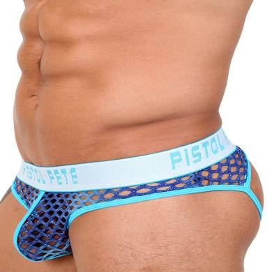 Pistol Pete Glitter Jock Brief Underwear Blue