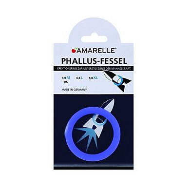 Condomi Phallus Fessel Penisring 4.0 cm blau. 2er Pack (2 x 1 Stück)