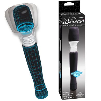 Mini Wanachi Massagestab 21 x 3,2 cm schwarz