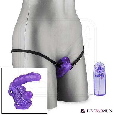 Vibro-Slip mit Doppeldildo fr Vagina & Anus