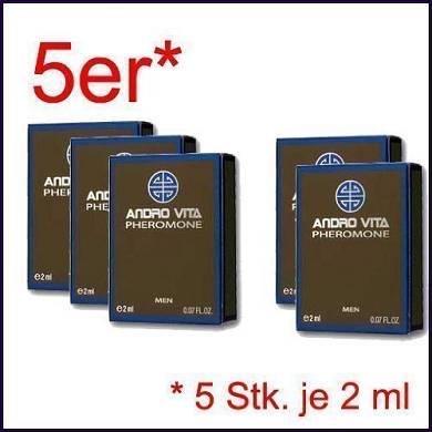 ANDRO VITA MEN Pheromon. 5 x 2 ml. Konzentrierte Pheromone. Lockstoff. ( 5 Stk. )