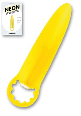8,4 x 1,8 cm Neon Lil Finger Vibe Butt Plug yellow