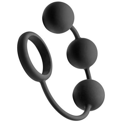 Tom of Finland Silicone Cockring with Weighted Balls