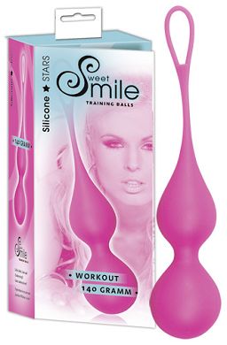 Smile Train-Balls 140 g Liebeskugeln pink