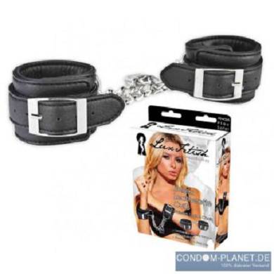 LUX FETISH Unisex Leatherette Cuffs - schwere Qualit?t