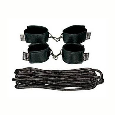 JOYDIVISION 19211 Soft-Bond-X Fessel-Set 8-teilig schwarz