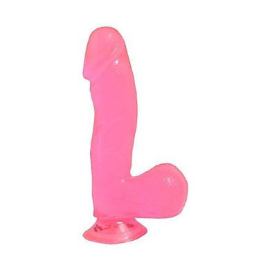 Basix Rubber Works BASIX 6.5 DONG W SUCTION CUP PINK. Pink