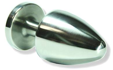 Buttplug aus poliertem Edelstahl  50 mm