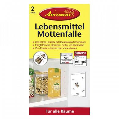 Aeroxon Lebensmittel-Mottenfalle, Pheromonfalle, geruchslos (2er Set)