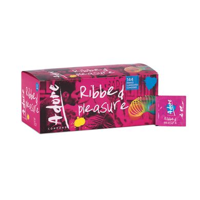 Adore Pleasure Kondome mit Riffeln 144 Stck