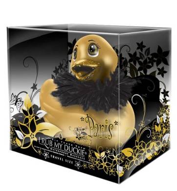 Big Teaze Toys Vibrierende kleine Bade-Ente in Paris strahlendem gold
