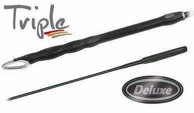 Reitgerte Fleck TRIPLE de Luxe Triple Griff