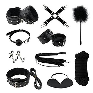 OZAVO Sex Werkzeuge 10 Stück unter dem Bett Restraint System Slave S&M Fesseln Bo