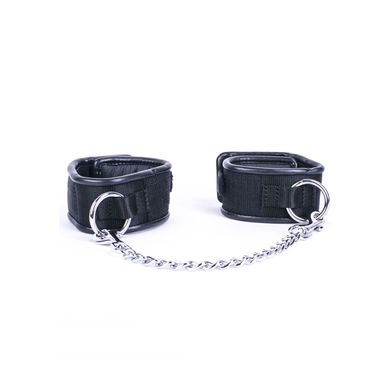 HardcoreDeLuxe Fufesseln mit Metallkette 40 cm black