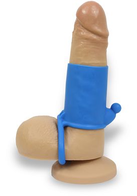 Cocksleeve Clitoral Mass Silicone Ornament No. II blue