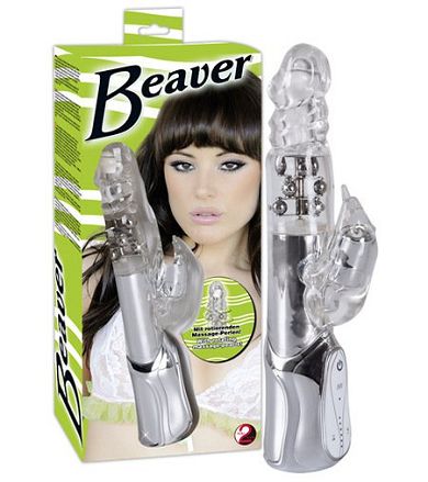Vibrator mit Massage Kugeln -Eclipse Beaver- (24,5cm)