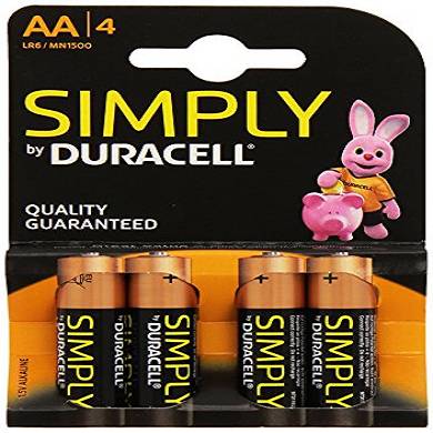 Duracell SIMPLY Batterie AA (MN1500/LR6) 4er