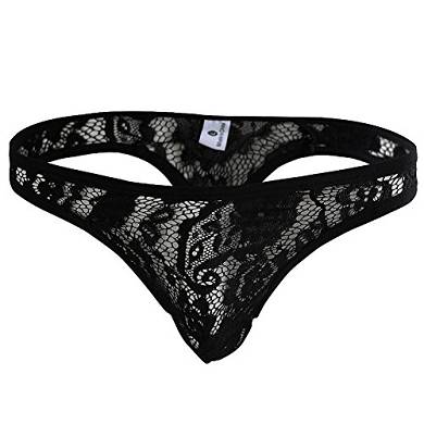 YiZYiF Männer Unterwäsche Spitze G-String Thong Schlüpfer Herren Slips Brie