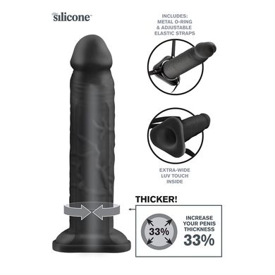 Fantasy X-Tension - Silicone Hollow 25 cm Extension black
