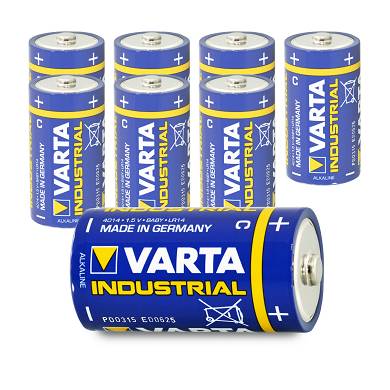 8x Varta Baby C Industrial LR14 MN1400 Batterie 7800 mAh 1,5V Alkaline 8 Stk