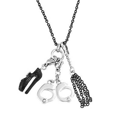 Bling Jewelry 50 Shades of Grey inspiriert Leder gekleideten Domina Fetisch Handschellen H
