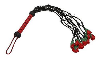 Leder Rosen Peitsche 9-Tails BDSM SM Shop