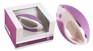 19 x 9 cm Vibrator Rocks Off Ro-Lo purple/weiss