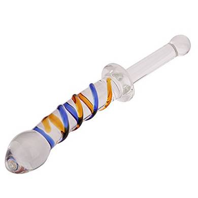 Vamery Wasserdichte g-Punkt Stimulation Glasdildo Penis Anal Plug Butt Plug Dildo