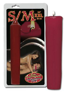 Rote S/M Kerze XXL Paraffin