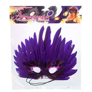 Amazonia violett, Federn, Augenmaske